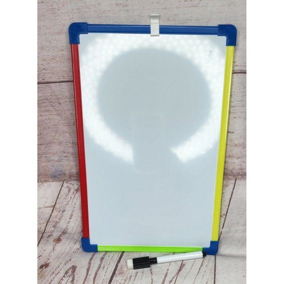 Dry Eraser Whiteboard With Magnetic Marker  12"x8" DOES NOT HANG BY MAGNET - Picture 9 of 12